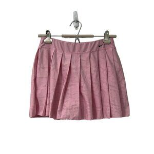 Nike Fit Dry Pink Pleated Athletic Tennis Short Skirt Skort Womens Size XSmall